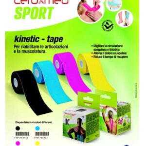 Ceroxmed sport kinetic tape blu 1 pezzo