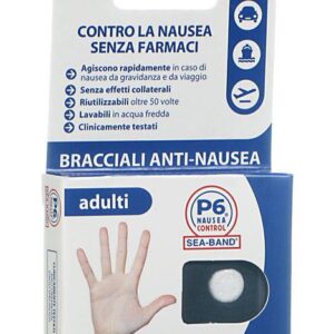 Bracciale anti nausea per adulti p6 nausea control 2 pezzi