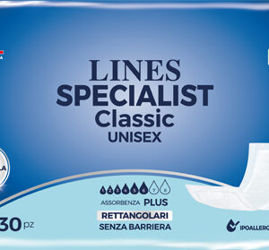 Pannolone rettangolare lines specialist classic senza barriera 30 pezzi