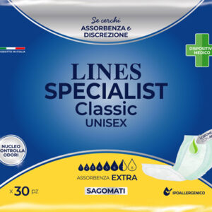 Pannolone lines specialist classic sagomato extra 30 pezzi