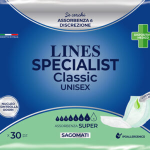 Pannolone lines specialist classic sagomato super 30 pezzi