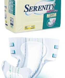 Pannolone per incontinenza serenity softdry formato extra taglia large 30 pezzi