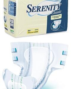 Pannolone per incontinenza serenity classic superdry formato extra large 30 pezzi