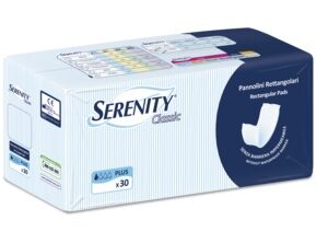 Pannolone per incontinenza formato rettangolare senza barriera serenity 30 pezzi