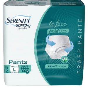 Serenity pants sd sensitive be free super l 12 pezzi