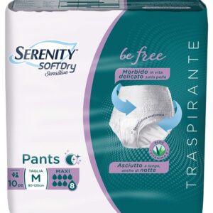 Serenity pants sd sensitive be free maxi m 10 pezzi