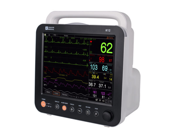 MONITOR MULTIPARAMETRICO GIMA K12 TOUCHSCREEN - ECG 5 derivazioni Monitor Vital Sign